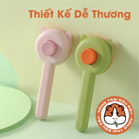 Lược Chải Lông Cho Thỏ, Bọ Ú, Chinchilla, Chó, Mèo Có Nút Bấm Đẩy Lông