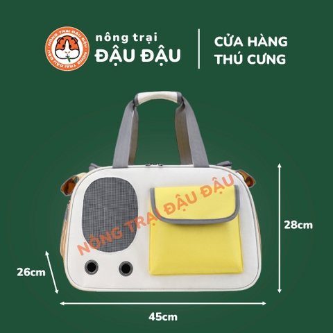 Túi Vận Chuyển Cho Thỏ, Bọ Ú, Chinchilla, Chó, Mèo, Thú Cưng Rộng Thoáng Khí Đa Năng