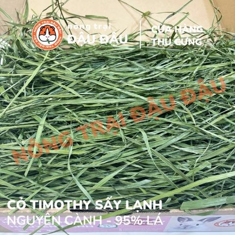 Cỏ Timothy Sấy Lạnh 95% Lá Nguyên Cành - Đậu Đậu Fresh Select