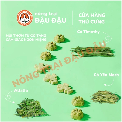 Bánh Cỏ Yee Berry Troubles Cho Thỏ, Bọ Ú, Chinchilla Hộp 100g