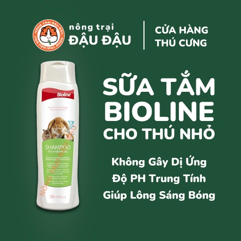 Sữa Tắm Bioline Cho Bọ Ú, Hamster, Nhím, Rat, Thú Nhỏ 200ml