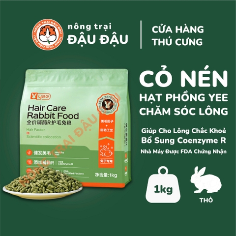 Cỏ Nén Yee Cho Thỏ Hạt Phồng Chăm Sóc Lông 1kg