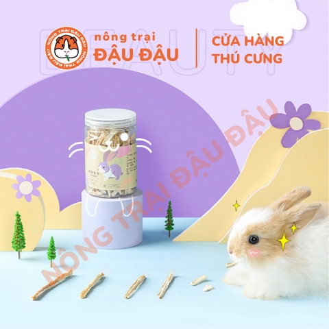 Rễ Rau Diếp Xoăn Cho Thỏ, Bọ Ú, Chinchilla, Hamster Yee Ăn Vặt Hộp 60g