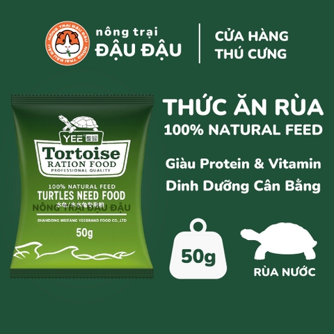 Thức Ăn Cho Rùa Yee Cám Dinh Dưỡng Cho Rùa Giàu Protein Và Vitamin Túi 50g