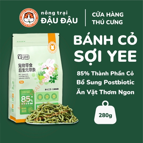 Bánh Cỏ Sợi Yee Cho Thỏ, Bọ Ú, Chinchilla 85% Thành Phần Từ Cỏ 280g
