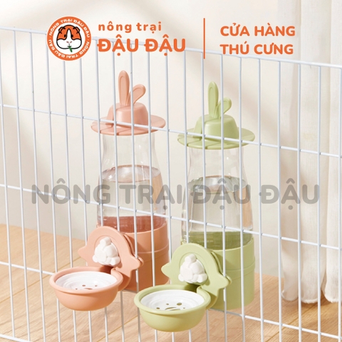 Bình nước uống cho thú cưng, loại treo lồng, chất liệu bằng nhựa PP, kt(25x12.5x20)cm