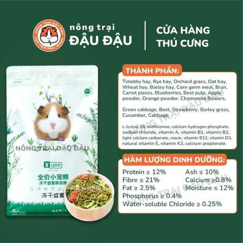 Cỏ Nén Cho Bọ Ú Yee Bổ Sung Trái Cây Rau Củ 1.2kg