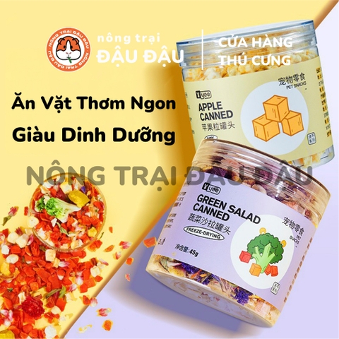 Trái Cây Rau Củ Sấy Khô Yee Cho Thỏ, Bọ Ú, Chinchilla, Hamster Ăn Vặt Thơm Ngon