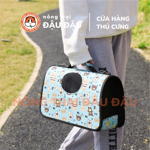 Túi Vận Chuyển Cho Thỏ, Bọ Ú, Chó, Mèo, Thú Cưng Rộng Rãi Thoáng Khí Tiện Lợi