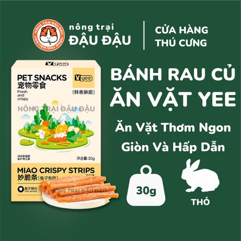Bánh Rau Củ Ăn Vặt Cho Thỏ Yee Giàu Dinh Dưỡng Hộp 30g