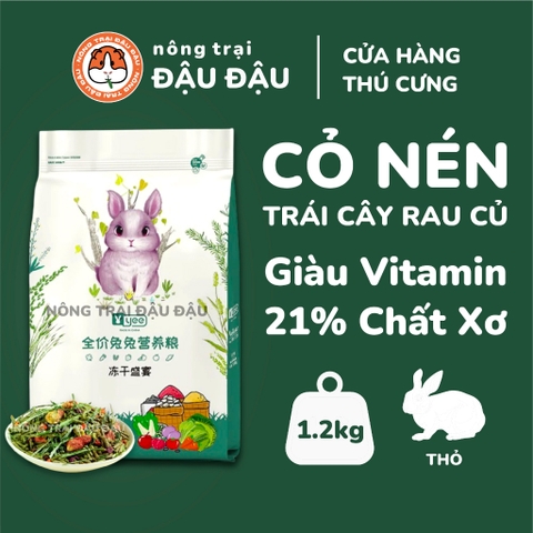 Cỏ Nén Cho Thỏ Yee Trái Cây Rau Củ