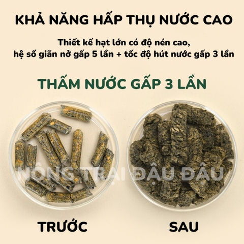 Gỗ Nén Lót Chuồng Cho Thỏ, Bọ Ú, Chinchilla Yee - Túi 2.5kg