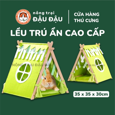 Lều Trú Ẩn Cao Cấp Cho Thỏ, Bọ Ú, Mèo Có Đệm Lót