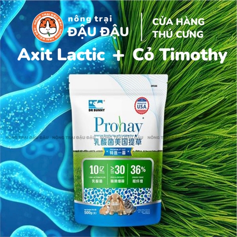 Cỏ Timothy Cho Thỏ, Bọ Ú, Chinchilla Bổ Sung Axit Lactic Prohay 500g Dr366