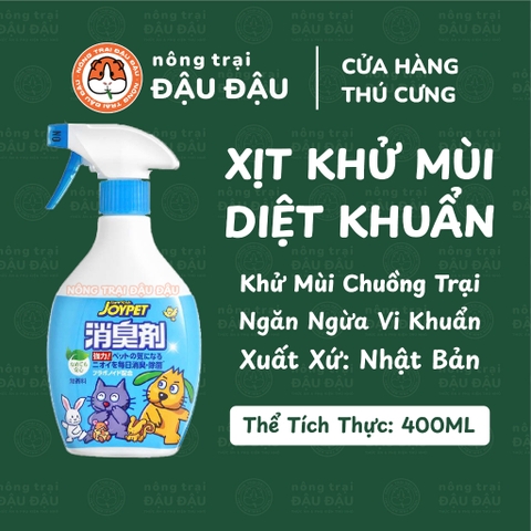Xịt Khử Mùi Cho Thỏ, Bọ Ú, Hamster, Chó, Mèo, Thú Cưng Xịt Khử Mùi Nhật Bản Joypet 400ml