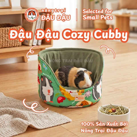 Nhà Ngủ Cho Bọ Ú, Chuột Lang, Thỏ Con, Mèo Con Ổ Đệm Nằm Cho Thú Nhỏ Cozy Cubby Nông Trại Đậu Đậu