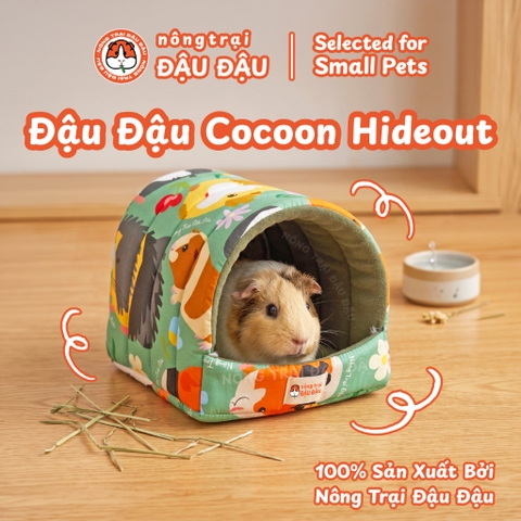 Nhà Ngủ Trú Ẩn Cho Chuột Lang, Bọ Ú, Hamster, Sóc Bay Đậu Đậu Cocoon Hideout