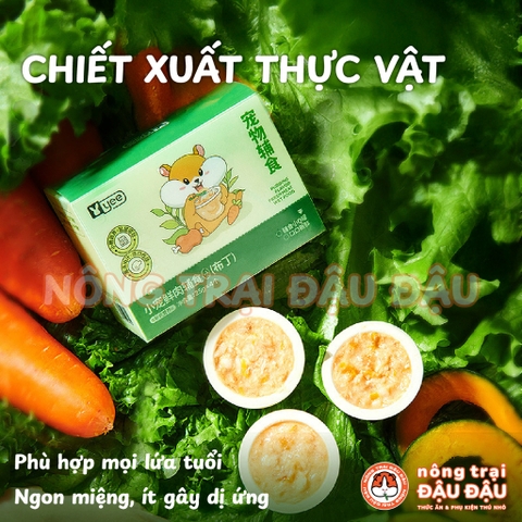Pudding Cho Hamster Pudding Sữa Dê Gà Rau Củ Yee Hộp 100g