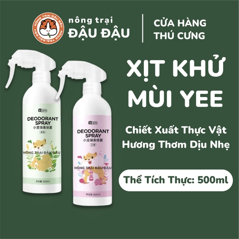 Xịt Khử Mùi Cho Bọ Ú, Thỏ, Hamster Yee Chiết Xuất Thực Vật 500ml