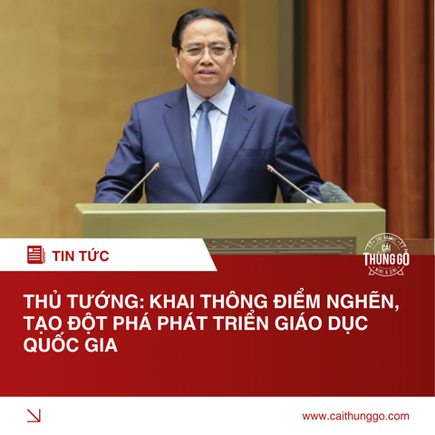 Thủ Tướng: Khai Thông Điểm Nghẽn, Tạo Đột Phá Phát Triển Giáo Dục Quốc Gia