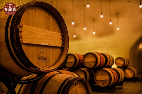 French oak casks