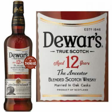 Rượu Whisky Scotland Dewar's 12YO 750ml