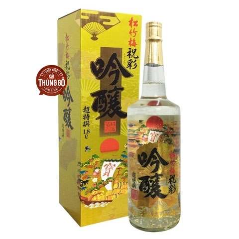 Rượu Sake Vảy Vàng Takara Shozu 1,8l Nhật