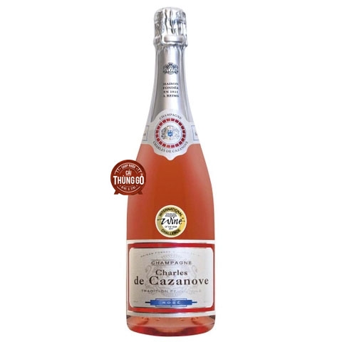 Rượu Champagne Charles De Cazanove Rose