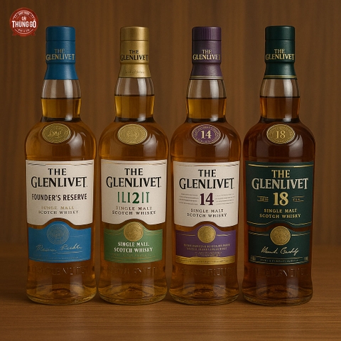 Các dòng sản phẩm rượu Glenlivet