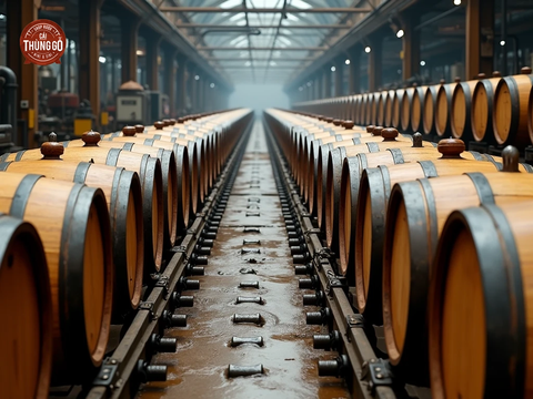 Thùng gỗ sồi ủ rượu Whisky