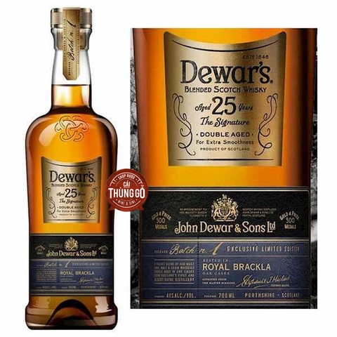 Rượu Whisky Scotland Dewar's 25YO The Signature 700ml