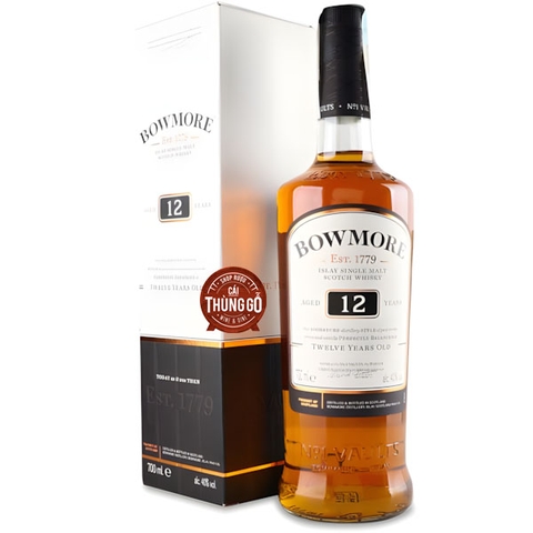 Rượu Whisky Scotland Bowmore 12YO 700ml G