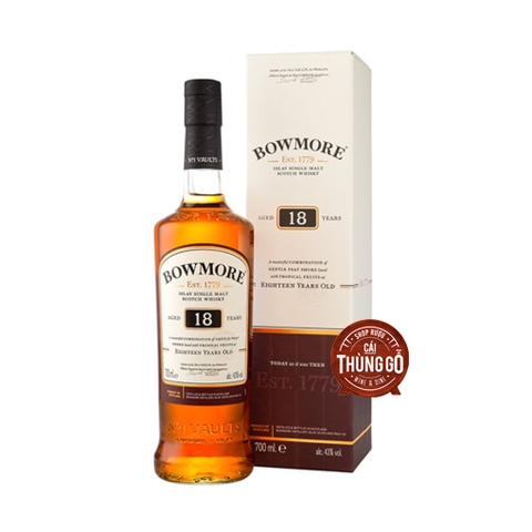 Rượu Whisky Scotland Bowmore 18YO Islay 700ml