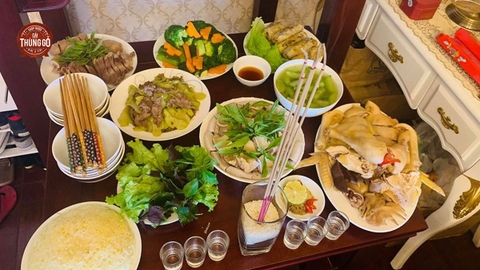 &nbsp;Mâm cỗ cúng gia tiên ngày Tết&nbsp;