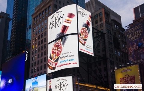 Arkay Thắp Sáng Times Square Với Quảng Cáo Không Cồn