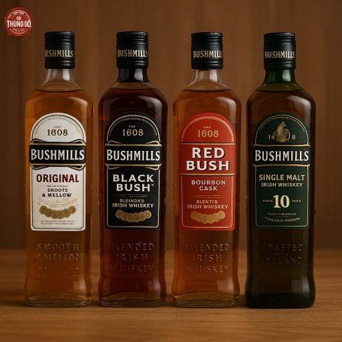 Các dòng sản phẩm rượu Bushmills