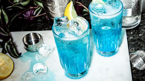 Cocktail Blue Curacao mát lạnh