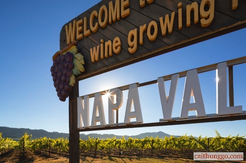 Biển chào mừng Thung lũng Napa. Nguồn: Jon Hicks / Stone via Getty Images