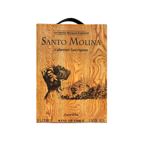 Rượu Vang Bịch Đỏ Chile Santo Molina Cabernet Sauvignon 5L G