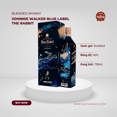 Rượu Whisky Blended Scotland Johnnie Walker Blue Label The Rabbit Thỏ 750ml G