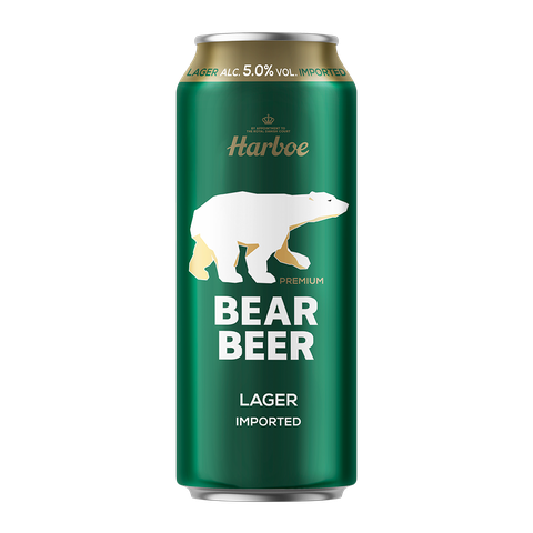 Bia Đức Harboe Bear Beer Premium Lager Denmark 5% 500ml G