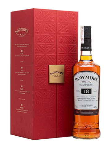 Rượu Whisky Scotland Bowmore 18YO Islay 700ml HQ F25 G