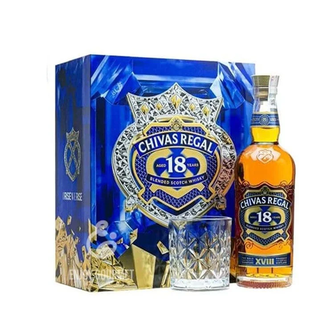 Rượu Whisky Scotland Chivas 18 Gold Regal 700ml HQ F25 G