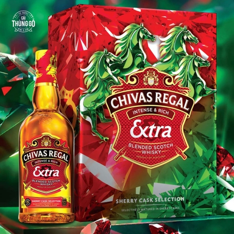 Rượu Hộp Quà Scotland Chivas Regal Extra Sherry Cask Selection Tết 2026 700ml G