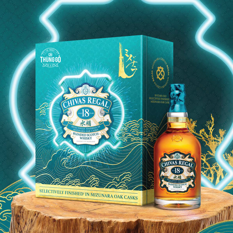 Rượu Hộp Quà Scotland Regal 18Yo Mizunara Tết 2026 700ml G