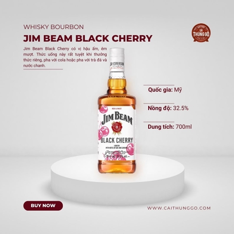 Rượu Whisky Mỹ Jim Beam Black Cherry 700ml S