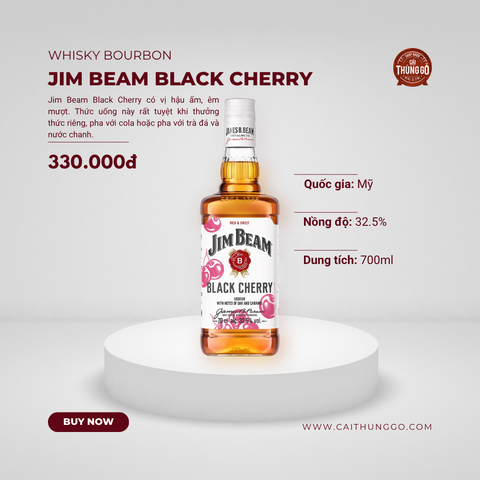 Rượu Whisky Mỹ Jim Beam Black Cherry 700ml S