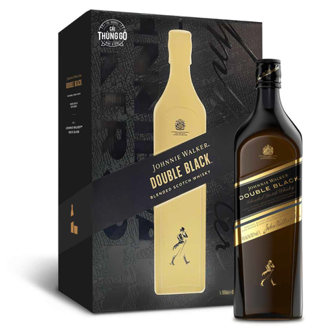 Rượu Hộp Quà Scotland Johnnie Walker Double Black Tết 2026 1000ml G