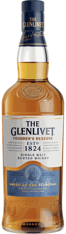 Rượu Whisky Single Malt Scotland Glenlivet 1824 Founder's Reserve Xanh 700ml G