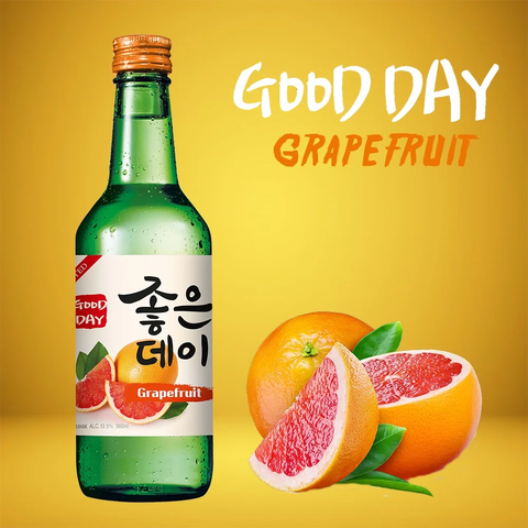 Rượu Soju Hàn Quốc Good Day Grapefruit Vị Bưởi VN 360ml G